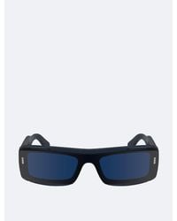 Calvin Klein - Acetate Modified Rectangle Sunglasses - Lyst