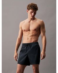 Calvin Klein - Ripstop Medium Drawstring Swim Shorts - Lyst