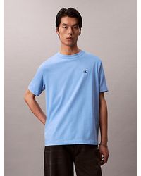 Calvin Klein - T-Shirt Bluette - Lyst