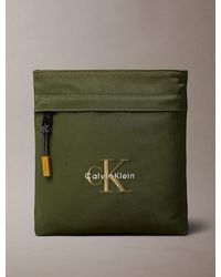 Calvin Klein - Nylon Monogram Logo Flatpack - Lyst
