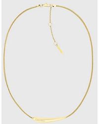 Calvin Klein - Collar con colgante alargado en forma de gota - Lyst