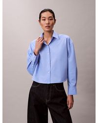 Calvin Klein - Camicia Button-Down Corta - Lyst