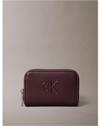 Calvin Klein - Bold Monogram Medium Zip Wallet - Lyst