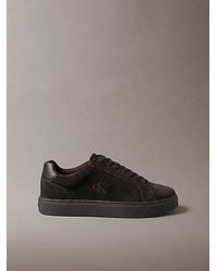Calvin Klein - Jeans Ck Baseline Suede Signature Logo Trainers - Lyst