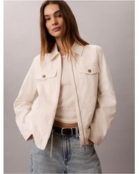 Calvin Klein - Calvin Klein Cotton Canvas Jacket - Lyst
