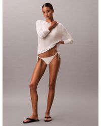 Calvin Klein - Tie Side Bikini Bottoms - Lyst