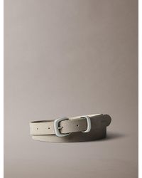 Calvin Klein - Soft Suede Chunky Hardware Belt - Lyst