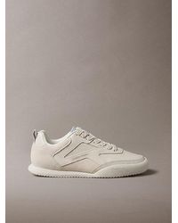 Calvin Klein - Ck Kayla Croc Effect Runner Trainers - Lyst