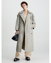 Calvin Klein - Oversized Trenchcoat - Lyst