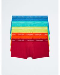 Calvin Klein - Pride Cotton Stretch 5-pack Low Rise Trunk - Lyst