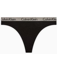 Calvin Klein String - Radiant Cotton - Zwart
