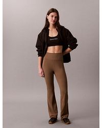 Calvin Klein - Sport Quick Dry High Rise Flared Gym Leggings - Lyst