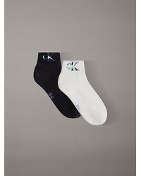 Calvin Klein - 2 Pack Soft Cotton Stretch Ankle Socks - Lyst