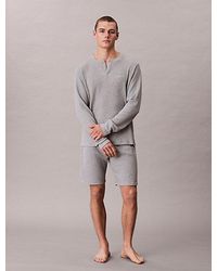 Calvin Klein - Pyjama Shorts Icon Cotton Waffle Knit - Lyst