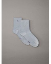 Calvin Klein - 2 Pack Soft Cotton Metallic Ankle Socks - Lyst