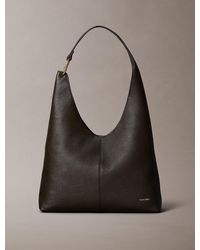 Calvin Klein - Slouchy Leather Medium Shoulder Bag - Lyst