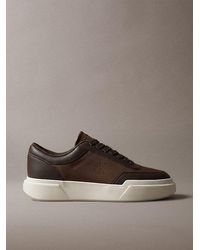 Calvin Klein - Leather Durable Traction Chunky Trainers - Lyst