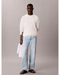 Calvin Klein - Jeans Cotton Waffle Knit Jumper - Lyst