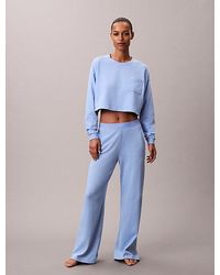 Calvin Klein - Pyjamabroek Van Jersey-Katoen Met Logo - Lyst