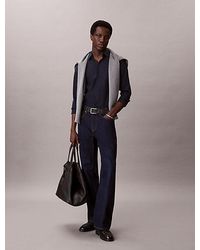 Calvin Klein - Cotton Stretch Slim Button Down Shirt - Lyst