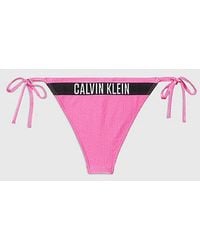 Calvin Klein - Bikinibroekje Met Strikbandjes - Intense Power - Lyst