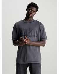Calvin Klein - Camisa holgada con monograma - Lyst