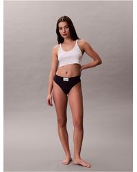 Calvin Klein - Heritage Classic Cotton Stretch Thong - Lyst