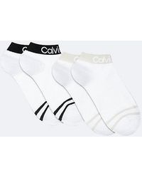 Calvin Klein - 4 Pack Ankle Socks - Lyst
