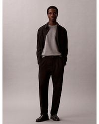 Calvin Klein - Comfort Knit Tapered Trousers - Lyst