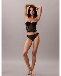 Calvin Klein - Thong Minimalist Emblem Mesh - Lyst