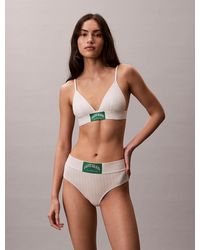 Calvin Klein - Lightly Lined Triangle Bralette - Lyst