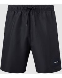 Calvin Klein Ba�ador de largo medio con cord�n - Negro