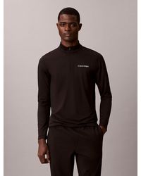 Calvin Klein - Quick-Dry 1/4 Zip Long Sleeve Technical Top - Lyst
