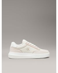 Calvin Klein - Leather Trainers - Lyst