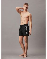 Calvin Klein - Short de bain mi-long avec cordon de serrage - Intense Power - Lyst
