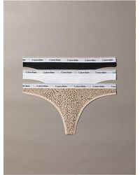Calvin Klein - 3 Pack Low Rise Thongs - Lyst