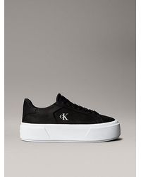 Calvin Klein - Jeans Leather Warm Winter Platform Trainers - Lyst