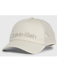 Calvin Klein - Gorra de camionero de sarga - Lyst