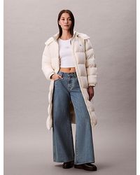 Calvin Klein - Abrigo de plumas con capucha - Lyst