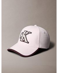 Calvin Klein - Verstellbare Cap Aus Uv-Geschütztem Twill-Bouclé Mit Logo - Lyst