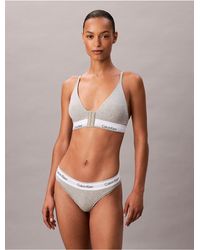 Calvin Klein - Icon Cotton Modal Post Surgery Lightly Lined Triangle Bralette - Lyst