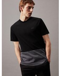 Calvin Klein - T-Shirt im Blockfarben-Design - Lyst
