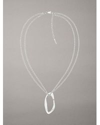 Calvin Klein - Collar con colgante de forma orgánica - Lyst