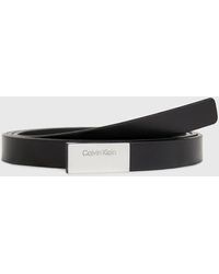 Calvin Klein - Slim Leather Belt - Lyst