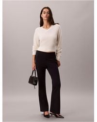 Calvin Klein - Ponte Flared Pants - Lyst