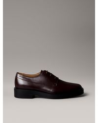 Calvin Klein - Leather Airfit Cushioned Lace-Up Shoes - Lyst