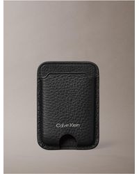 Calvin Klein - Leather Rfid Magnetic Phone Cardholder - Lyst
