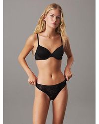 Calvin Klein - Demi T-Shirt Bra Sheer Marquisette - Lyst
