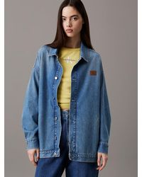 Calvin Klein - Relaxed Denim Shirt Jacket - Lyst