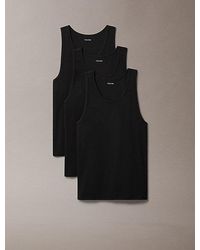 Calvin Klein - 3-Pack Tanktops - Lyst